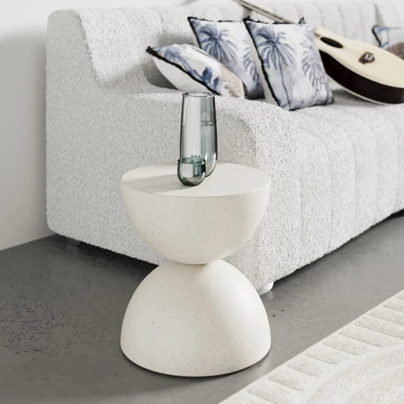 Table d'appoint ronde design en magnésie