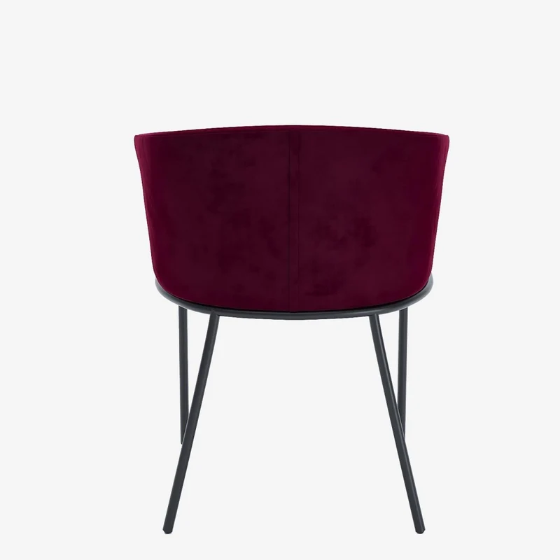 Lot de 2 fauteuils de salle à manger en velours
