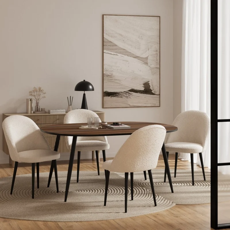 Table ovale design vintage