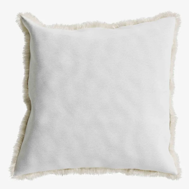 Coussin carr feuillage tropical bleu Dakar