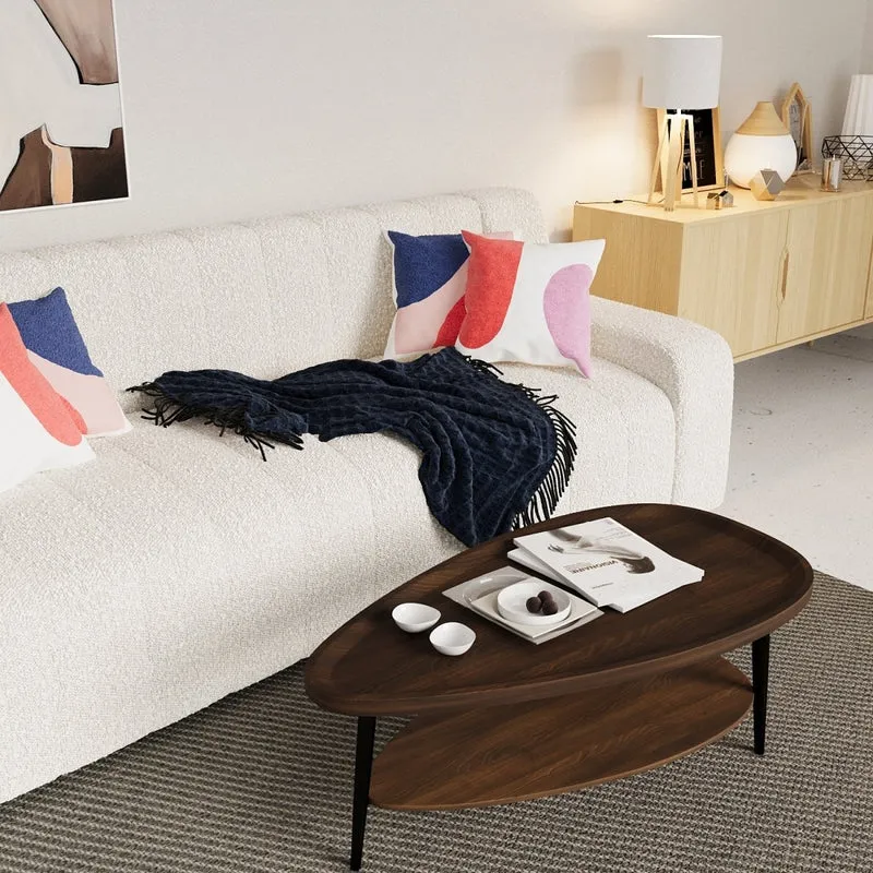 Table basse triangle arrondi