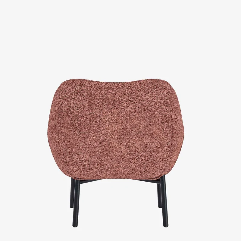 Fauteuil bouclette rose