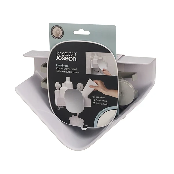 Étagère de douche en coin avec miroir easystore Joseph Joseph