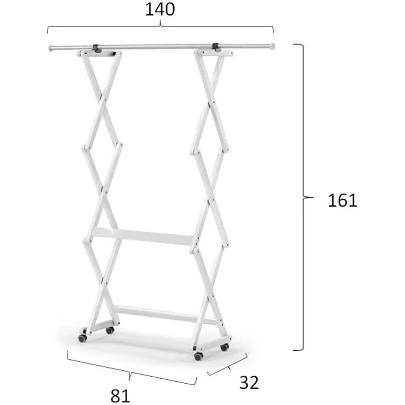 ARIT - Porte-manteau FELIX, Bois - Fermeté - Extensible - Finition Blanc « Ar-It le cœur du bois »