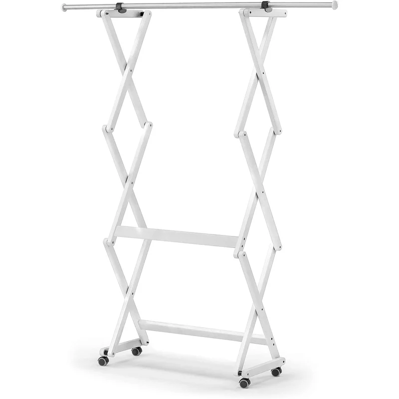 ARIT - Porte-manteau FELIX, Bois - Fermeté - Extensible - Finition Blanc « Ar-It le cœur du bois »