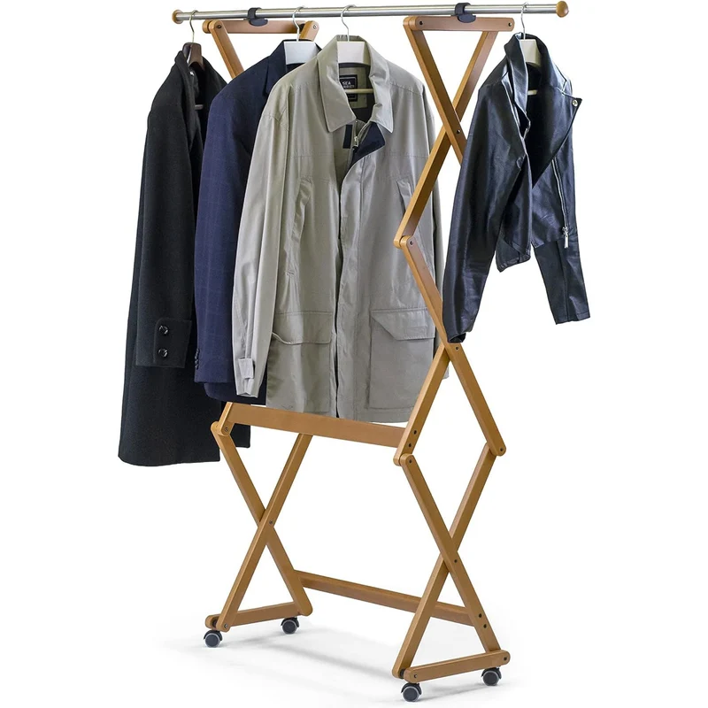 ARIT - Porte-manteau FELIX, Bois - Fermeté - Extensible - Finition Cerise « Ar-It le cœur du bois »