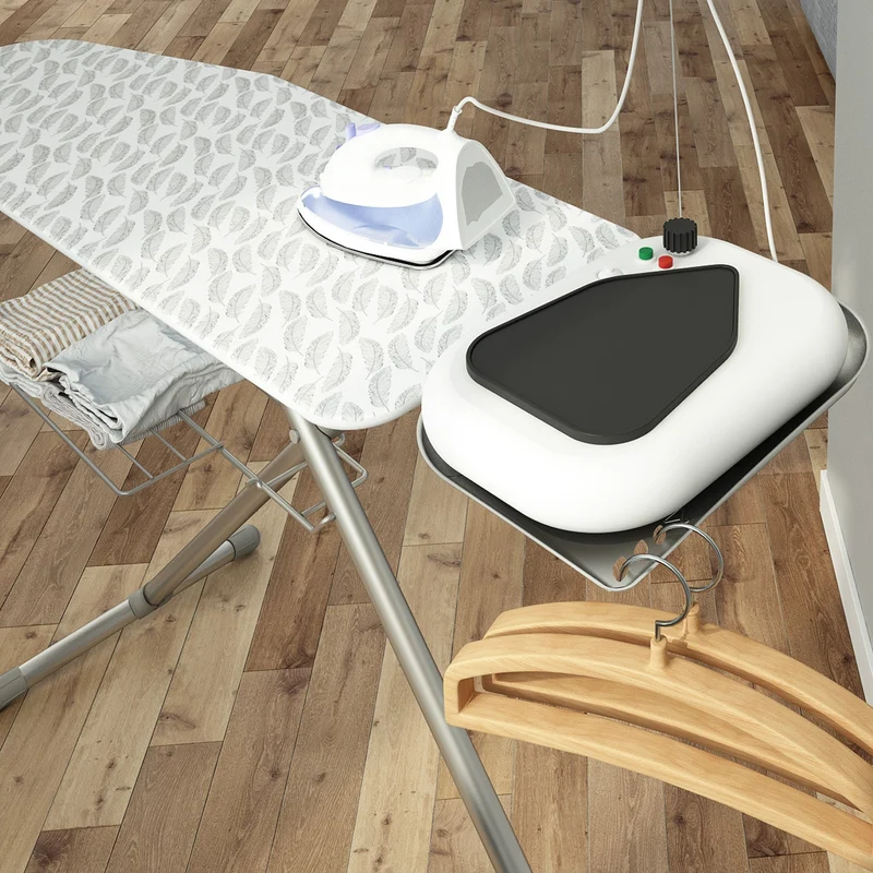 Colombo Turbo - XL Planche a repasser (124 x 44 cm), 6 options de réglage de la hauteur, Fabriquée en Italie