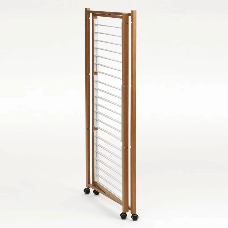 ARIT KARISMA - Étendoir à Linge Tour Solide, Étendoir à Linge Professionnel, Séchoir à Linge Pliable, Bois, 25 mètres, fabriqué en Italie, Couleur Cerisier