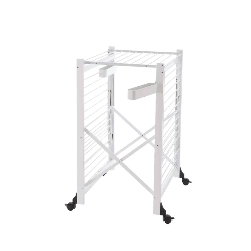 ARIT GABBIANO - Étendoir à linge professionnel, étendoir à linge pliable, tancarville en bois, 28 mètres, blanc