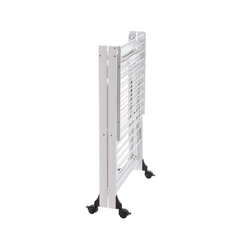 ARIT GABBIANO - Étendoir à linge professionnel, étendoir à linge pliable, tancarville en bois, 28 mètres, blanc