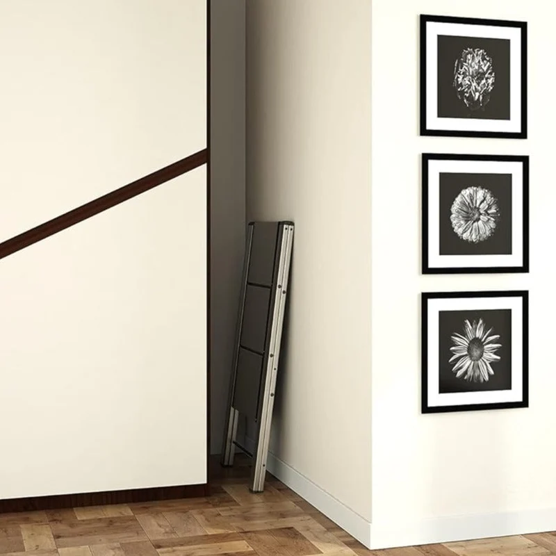 Colombo Leonardo 3 – Escabeau pliable 3 marches ultralarges antidérapantes en aluminium, jusqu’à 150 kg