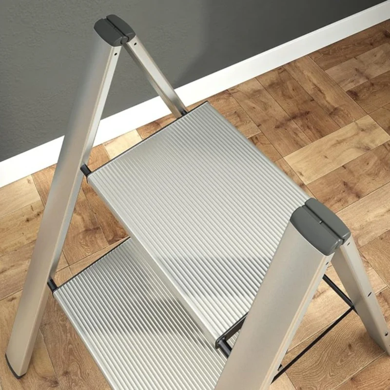 Colombo Leonardo 2 - Escabeau 2 Marches, Escabeau Pliable, Petit Escabeau, Marchepieds en Aluminium