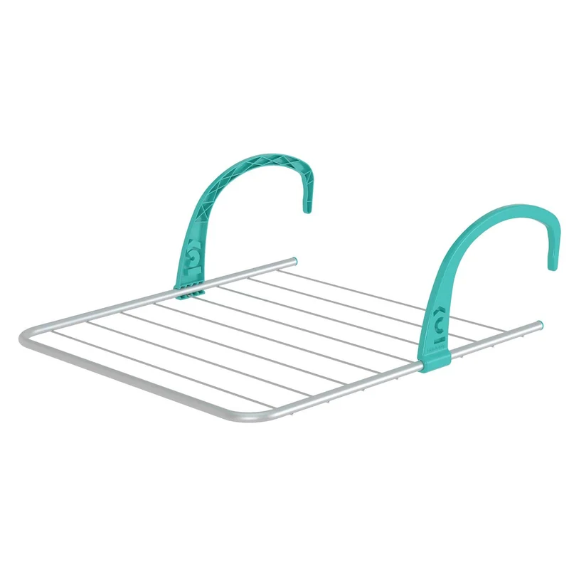 Colombo Facile 5 - Etendoir de Porte, Sechoir Porte, Séchoir Radiateur et Balcon, Petit Etendoir a Linge Pliable, 5 m d'etendage, Acier
