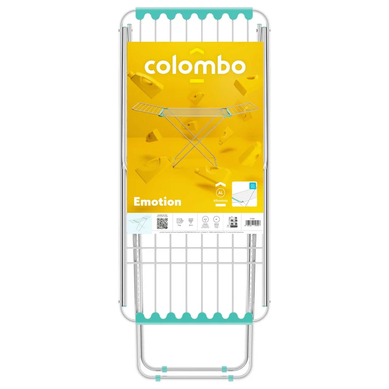 Colombo Emotion - Etendoir a Linge Pliable, Tancarville Linge, 20m d’étendage, Fabriqué en Italie