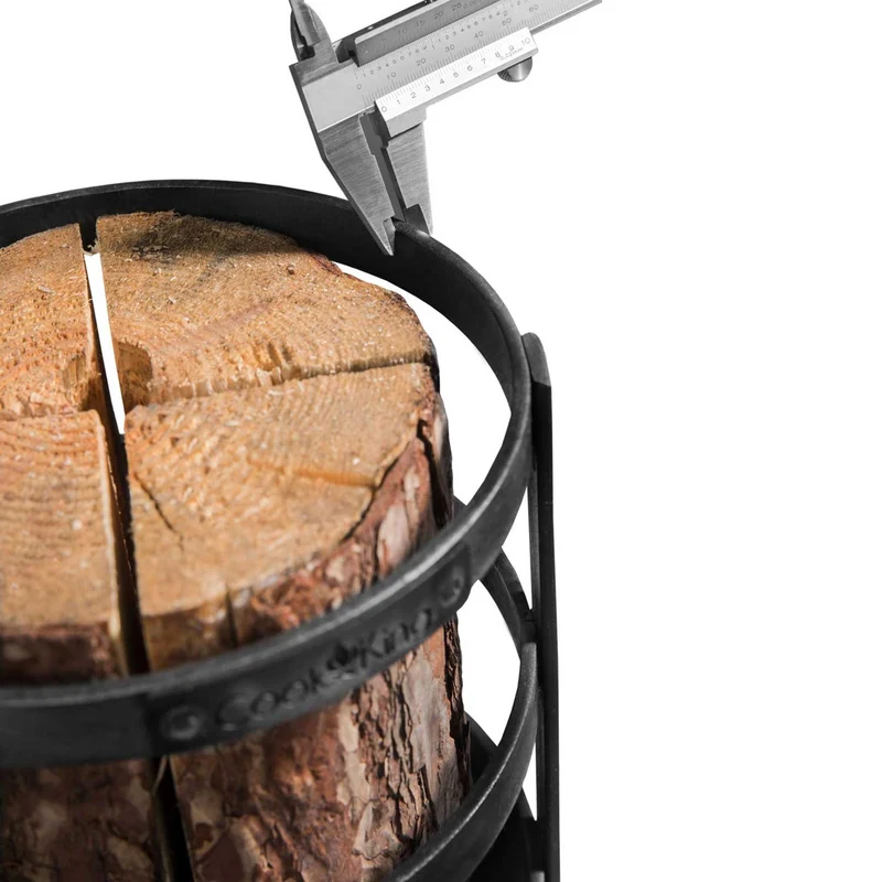 Cook King Malmö – Support en acier pour flambeau suédois, Ø 20 cm, hauteur 40 cm, fabriqué en Europe