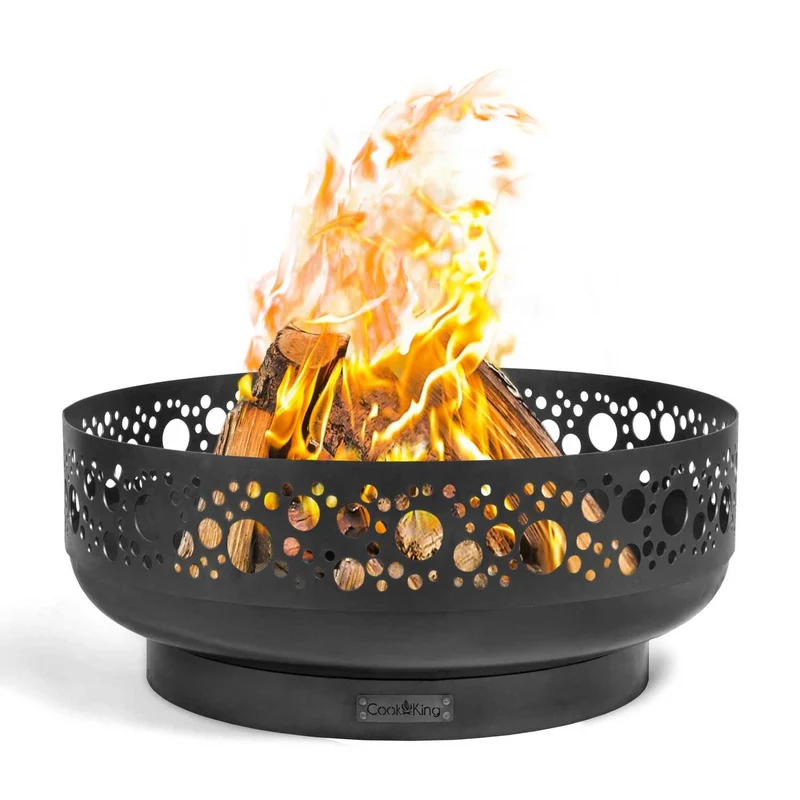 Cook King BOSTON - Brasero barbecue, brasero extérieur et brasero de jardin, Ø 80 cm