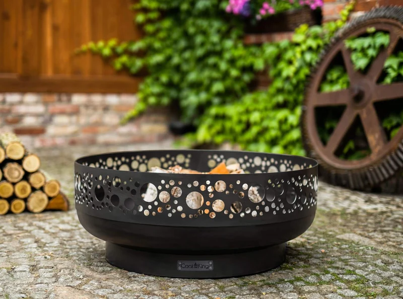 Cook King BOSTON - Brasero barbecue, brasero extérieur et brasero de jardin, Ø 80 cm