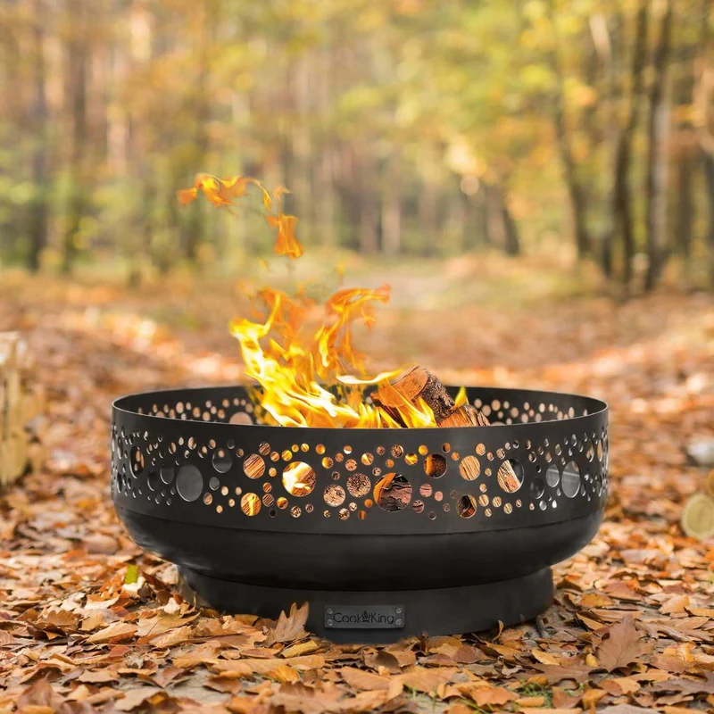 Cook King BOSTON - Brasero barbecue, brasero extérieur et brasero de jardin, Ø 80 cm