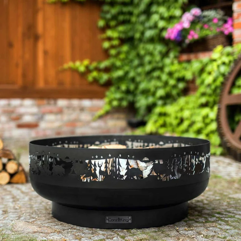 Cook King - Brasero Barbecue, Brasero Exterieur, Brasero Terrasse, Brasero de Jardin «FOREST» 80 cm