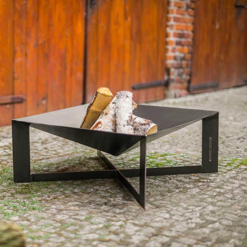 Cook King - Brasero Barbecue, Brasero Exterieur, Brasero Terrasse, Brasero de Jardin «CUBA» 70 x 70 cm