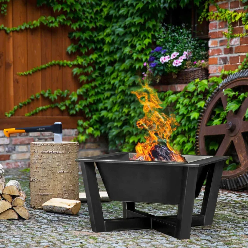 Cook King - Brasero Barbecue, Brasero Exterieur, Brasero Terrasse, Brasero de Jardin «BRASIL» 70 x 70 cm