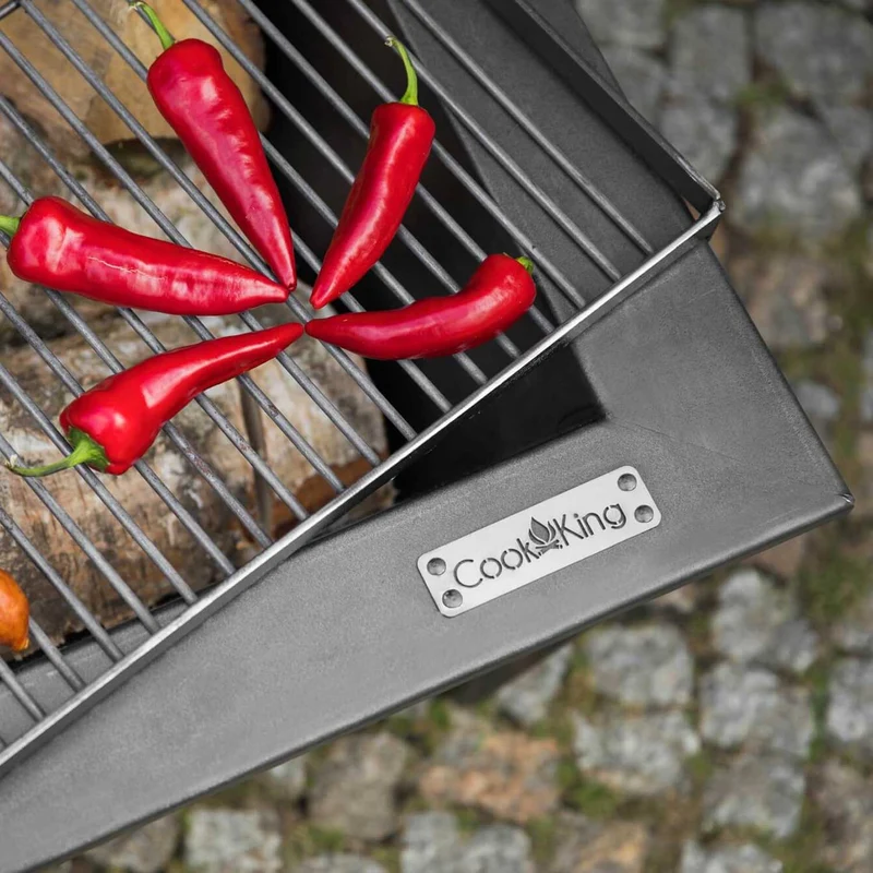 Cook King - Brasero Barbecue, Brasero Exterieur, Brasero Terrasse, Brasero de Jardin «BRASIL» 70 x 70 cm
