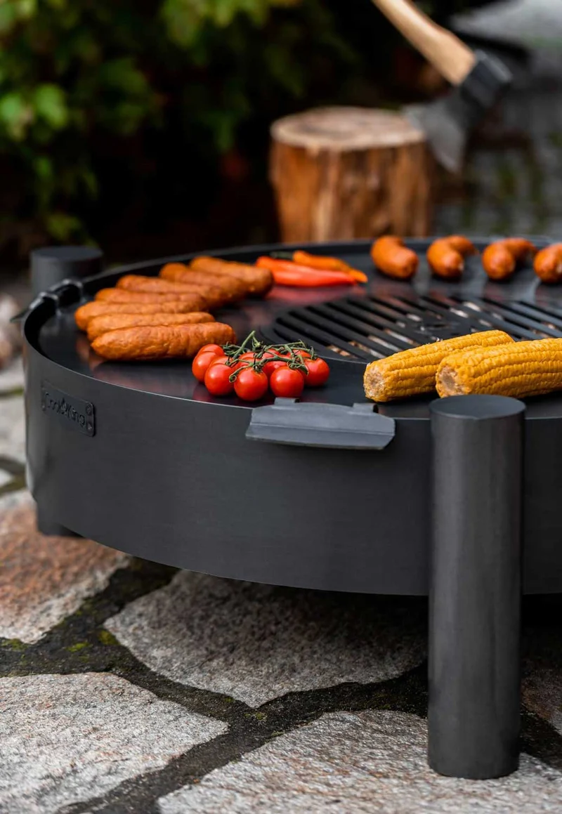 Cook King - Brasero Barbecue, Brasero Exterieur, Brasero Terrasse, Brasero de Jardin «HAITI» - Dia. 60 cm, 70 cm, 80 cm