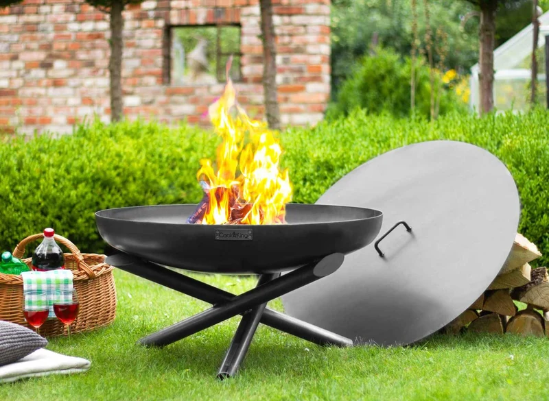 Cook King - Brasero Barbecue, Brasero Exterieur, Brasero Terrasse, Brasero de Jardin «INDIANA» Dia. 60 cm, 70 cm, 80 cm, 100 cm