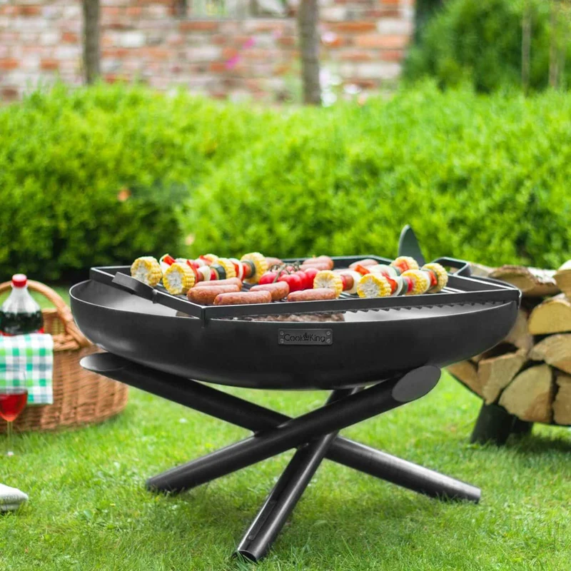 Cook King - Brasero Barbecue, Brasero Exterieur, Brasero Terrasse, Brasero de Jardin «INDIANA» Dia. 60 cm, 70 cm, 80 cm, 100 cm