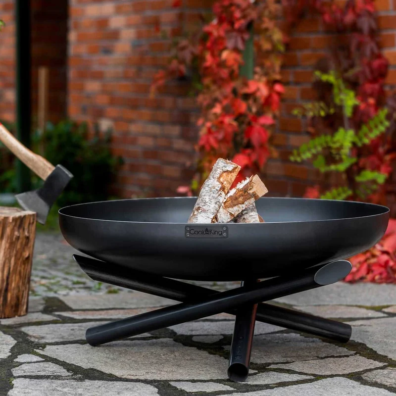 Cook King - Brasero Barbecue, Brasero Exterieur, Brasero Terrasse, Brasero de Jardin «INDIANA» Dia. 60 cm, 70 cm, 80 cm, 100 cm