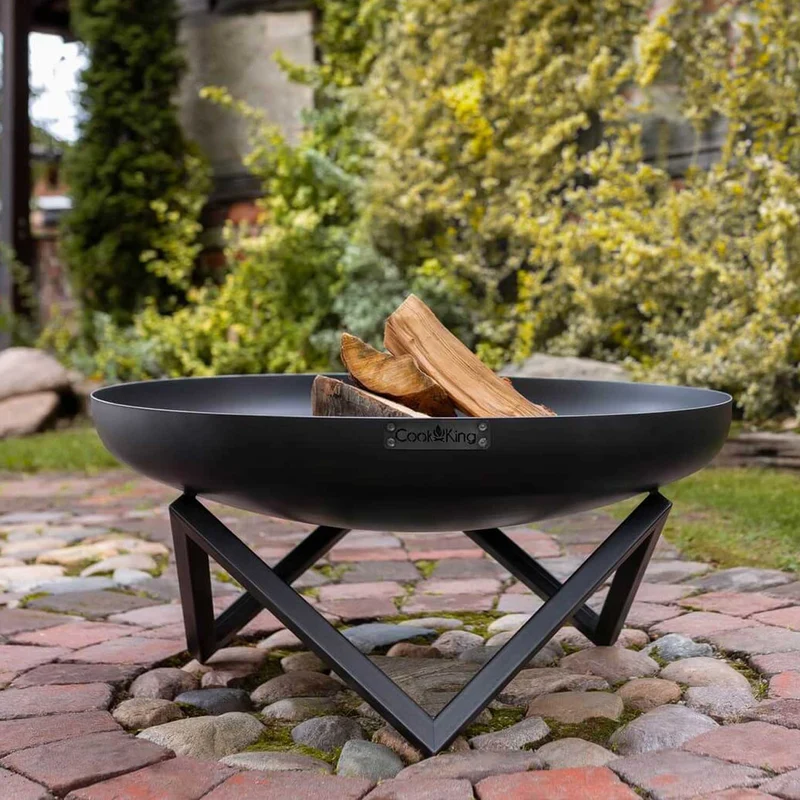 Cook King - Brasero Barbecue, Brasero Exterieur, Brasero Terrasse, Brasero de Jardin «SANTIAGO» Dia. 60 cm, 70 cm, 80 cm, 100 cm