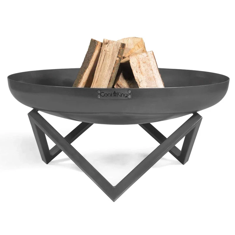 Cook King - Brasero Barbecue, Brasero Exterieur, Brasero Terrasse, Brasero de Jardin «SANTIAGO» Dia. 60 cm, 70 cm, 80 cm, 100 cm