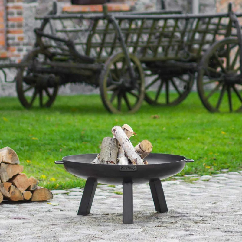 Cook King POLO – Brasero extérieur de jardin en acier, Ø 60, 70, 80 ou 100 cm, fabriqué en Europe