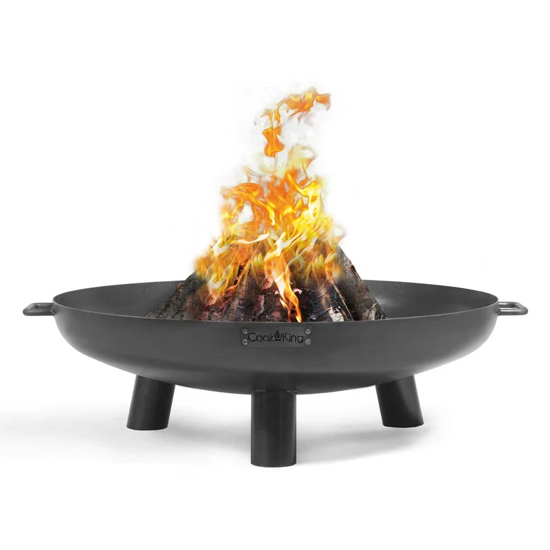 Cook King Bali – Braséro extérieur et barbecue en acier, Ø 60, 70, 80 ou 100 cm, fabriqué en Europe