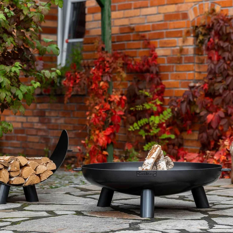 Cook King Bali – Braséro extérieur et barbecue en acier, Ø 60, 70, 80 ou 100 cm, fabriqué en Europe