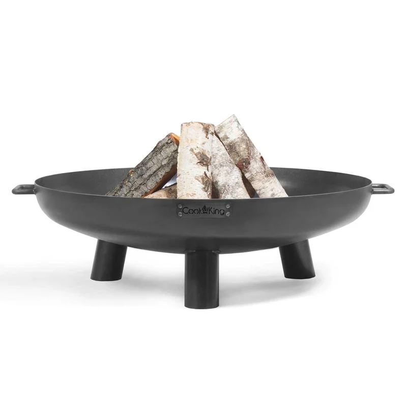 Cook King Bali – Braséro extérieur et barbecue en acier, Ø 60, 70, 80 ou 100 cm, fabriqué en Europe