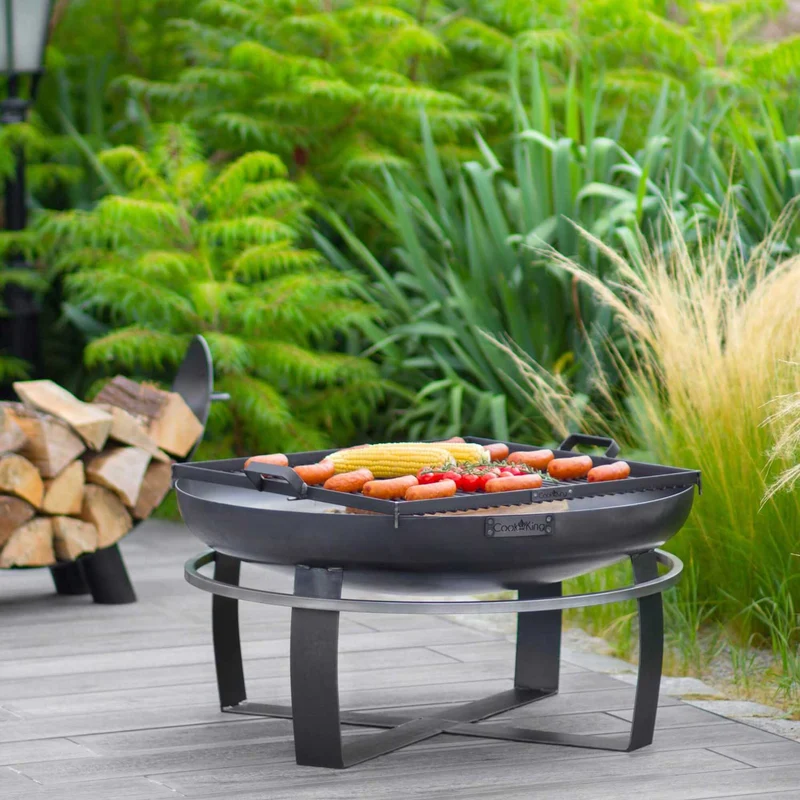 Cook King VIKING - Brasero barbecue, brasero extérieur et brasero de jardin, Ø 60, 70, 80 ou 100 cm