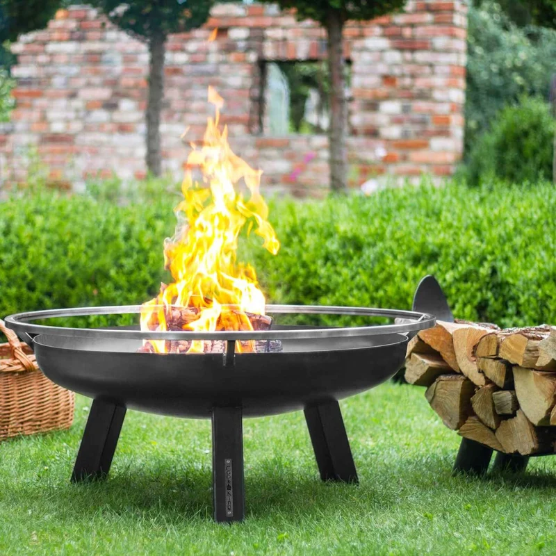 Cook King - Brasero Barbecue, Brasero Exterieur, Brasero Terrasse, Brasero de Jardin «PORTO» Dia. 60 cm, 70 cm, 80 cm, 100 cm