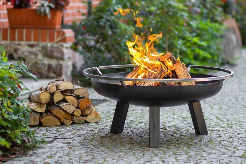 Cook King - Brasero Barbecue, Brasero Exterieur, Brasero Terrasse, Brasero de Jardin «PORTO» Dia. 60 cm, 70 cm, 80 cm, 100 cm
