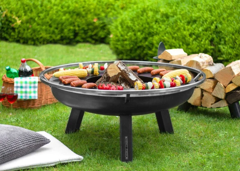Cook King - Brasero Barbecue, Brasero Exterieur, Brasero Terrasse, Brasero de Jardin «PORTO» Dia. 60 cm, 70 cm, 80 cm, 100 cm