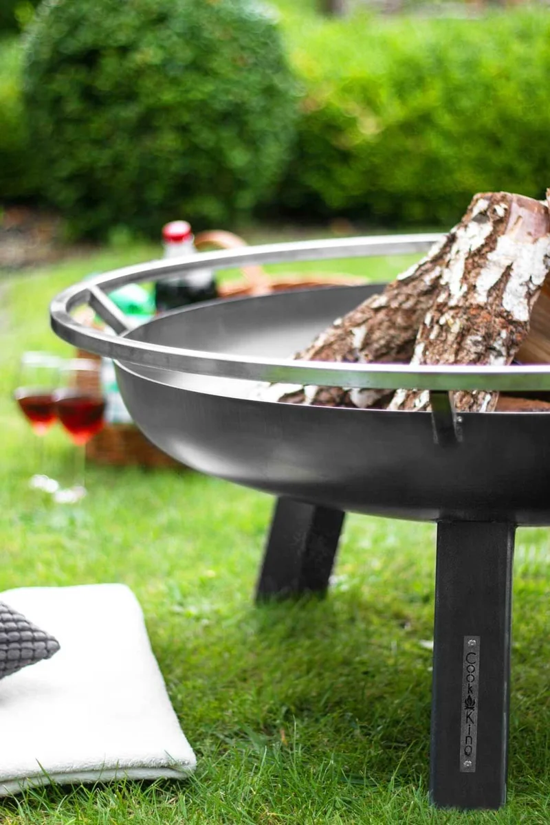 Cook King - Brasero Barbecue, Brasero Exterieur, Brasero Terrasse, Brasero de Jardin «PORTO» Dia. 60 cm, 70 cm, 80 cm, 100 cm