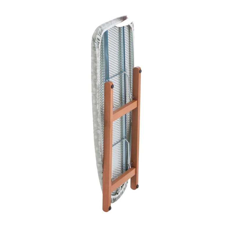 ARIT Stirosvelto – Table à repasser pliable en hêtre massif, plateau 85 × 32 cm, couleur cerisier