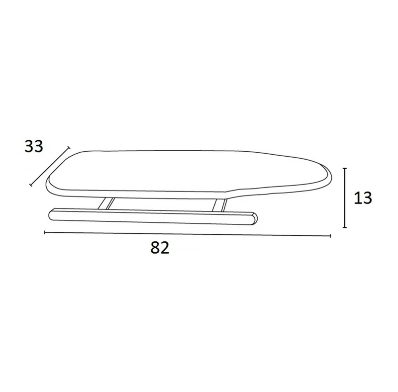 ARIT Stirosvelto – Table à repasser pliable en hêtre massif, plateau 85 × 32 cm, couleur cerisier