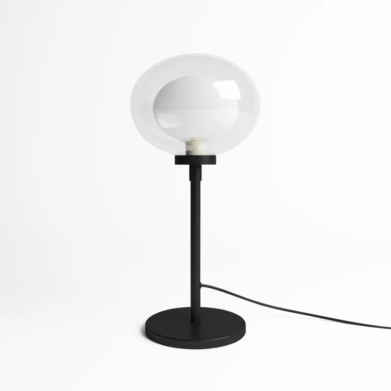 Lampe à poser en métal noir