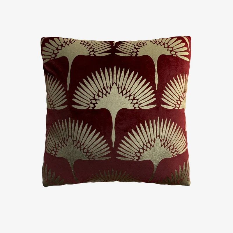 Coussin bordeaux 45x45cm