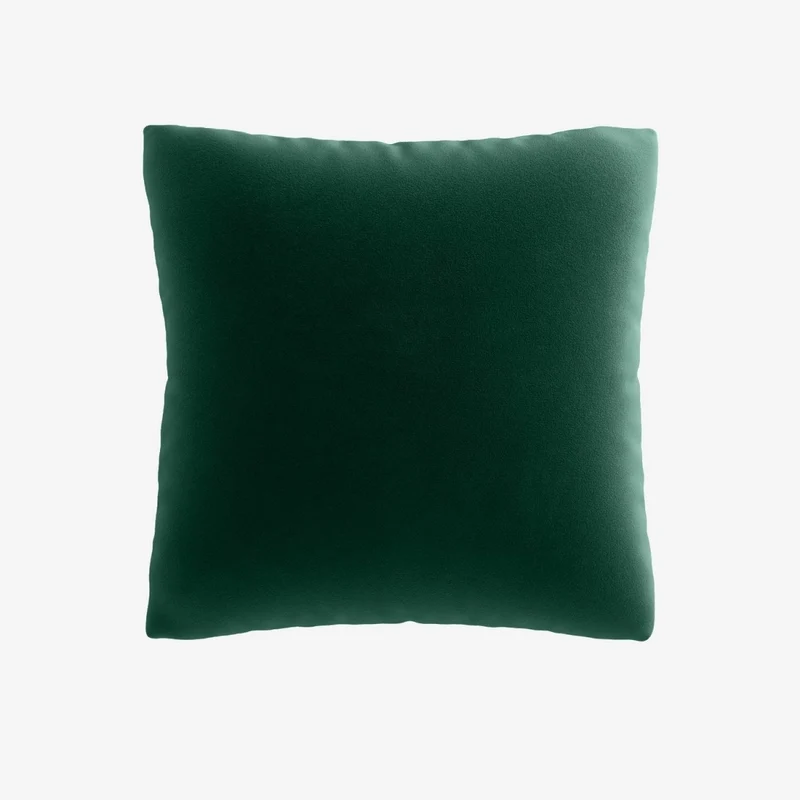 Coussin en velours vert sapin 45x45cm