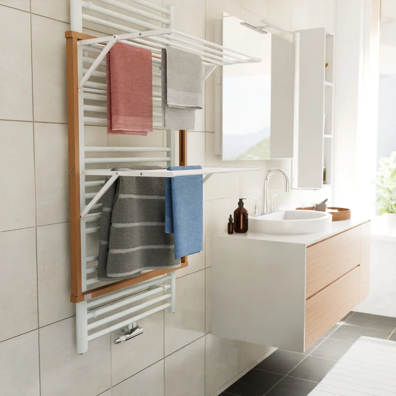ARIT KLAUS – Étendoir à linge pour radiateur, cerisier