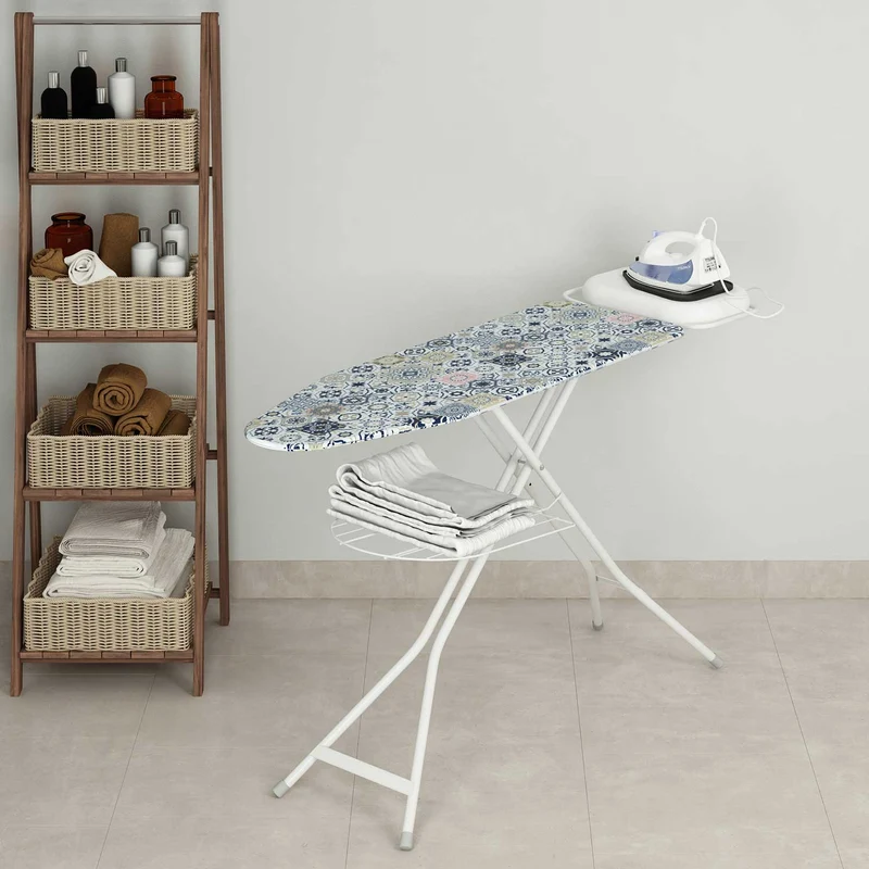 Colombo TURBO VAPOR - Planche à Repasser, Table à Repasser, (120 x 40 cm) Support fer vapeur renforcé, Pieds stables en tube unique Fabriqué en Italie