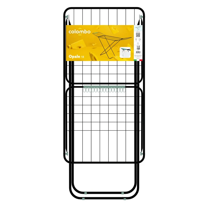 Colombo OPALE - Étendoir à linge pliable, Tancarville Linge, En acier peint, Étendoir à linge peu encombrant, Fabriqué en Italie