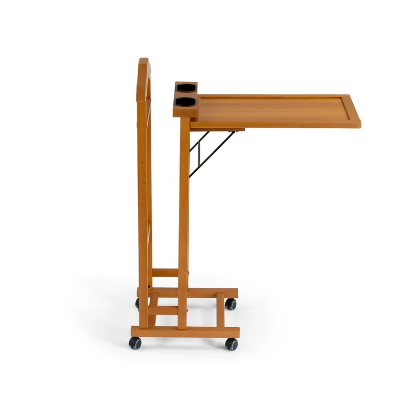 ARIT ALVARO - Valet de chambre, Porte Vetement, Valet de nuit, Valet de chambre bois, Porte vetement chambre, en hêtre massif - Couleur cerise